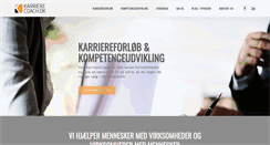 Desktop Screenshot of karrierecoach.dk