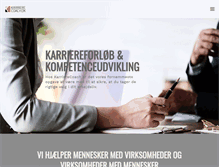 Tablet Screenshot of karrierecoach.dk